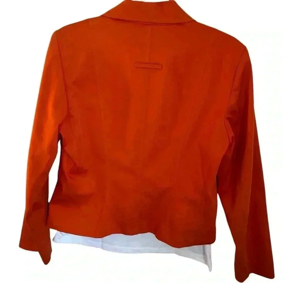 NEW 🌼  Vibrant “David Meister” Orange Blazer, Sz 12 - Picture 4 of 7